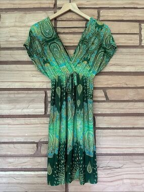 Green Paisley Dress